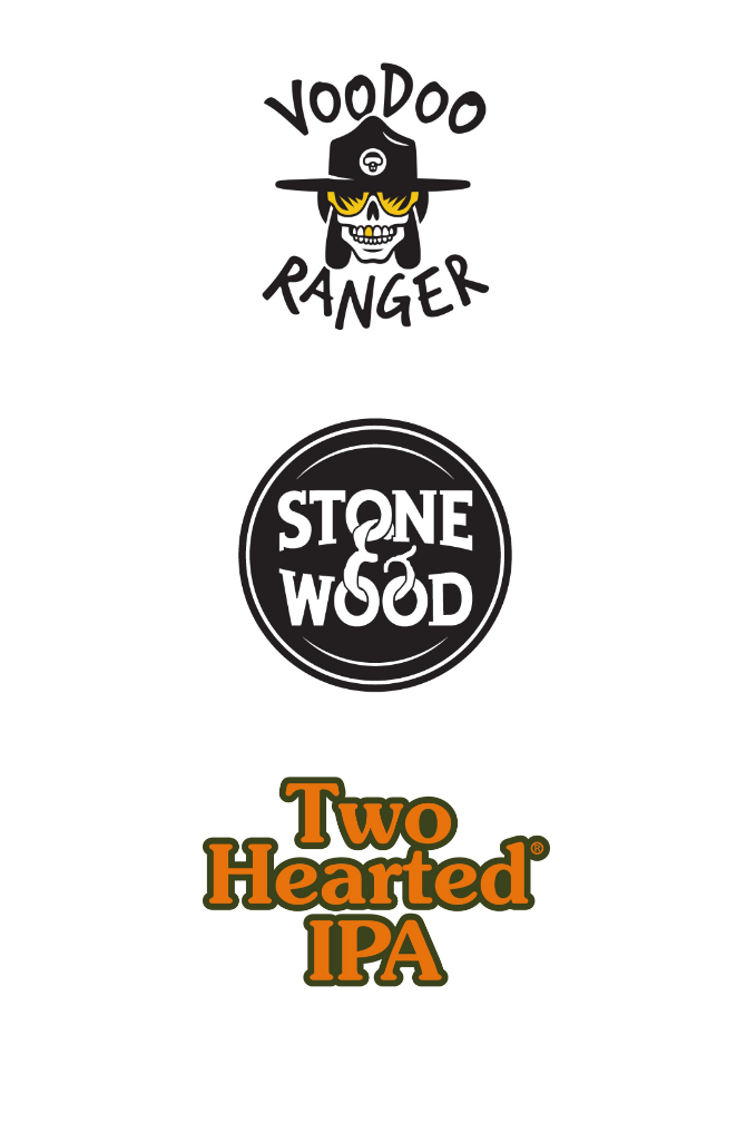 Logo：VOODOO RANGER Logo：STONE WOOD Logo：Two Hearted IPA