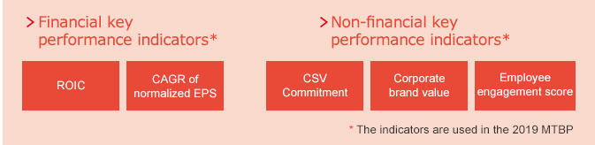 Financial key performance indicators / Non-financial key performance indicators