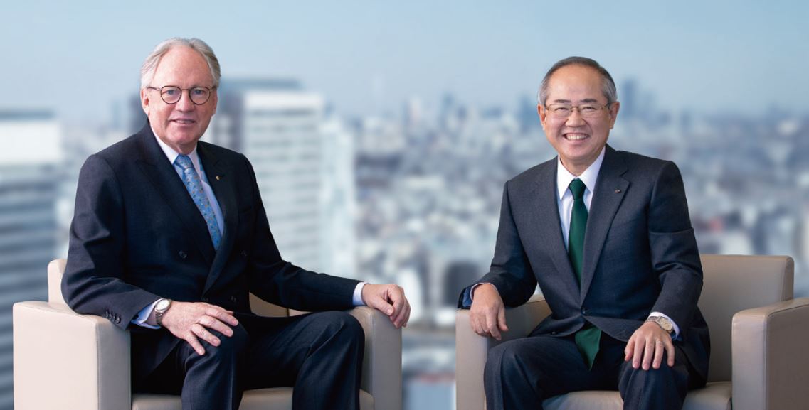 Member of the International Advisory Board Sir Rod Eddington & President & CEO Yoshinori Isozaki