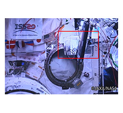 Location of experimental equipment installed in “Kibo”