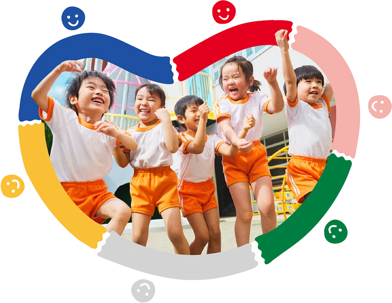 子どもたちが走っている様子