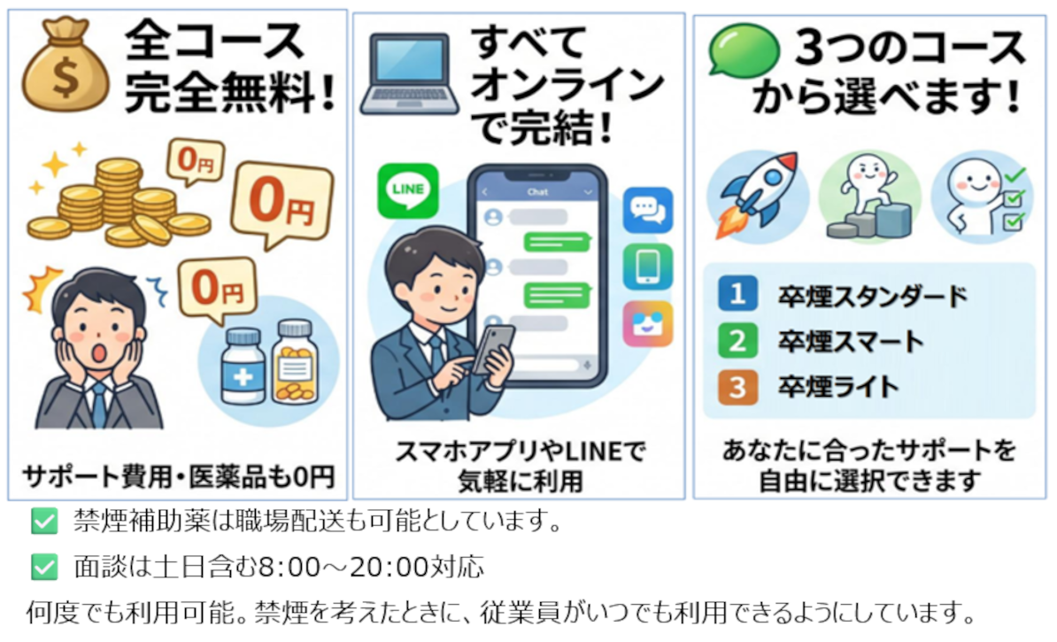 ascure 卒園 オンライン禁煙プログラム