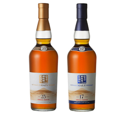 「富士御殿場蒸溜所 シングルグレーンウイスキー AGED 25 YEARS SMALL BATCH」「富士御殿場蒸溜所 シングルモルトウイスキー AGED 17 YEARS SMALL BATCH」商品画像