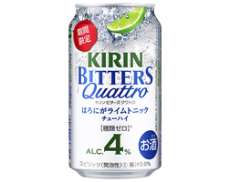 「キリンチューハイ ビターズ クワトロ ほろにがライムトニック＜期間限定＞」商品画像