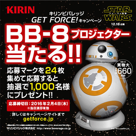 BB-8プロジェクター当たる！！