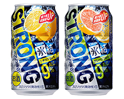 「キリン 氷結®ストロング シチリア産レモン」「キリン 氷結®ストロング グレープフルーツ」商品画像