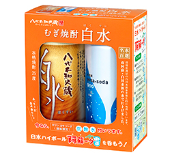 「25度白水むぎペットカップ＆ソーダ スペシャルパック」商品画像