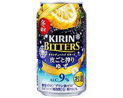 「キリンチューハイ ビターズ 皮ごと搾りゆず＜期間限定＞」商品画像