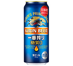 「キリン一番搾り 糖質ゼロ」500ml缶商品画像
