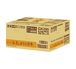 「キリン 生茶　ほうじ煎茶　ラベルレス」 525ml×24本ペットボトル 商品画像