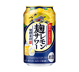 「キリン 麹レモンサワー」350ml 裏 商品画像