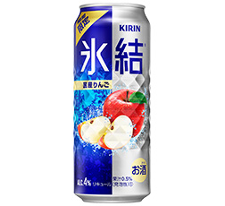 「キリン 氷結® 国産りんご（期間限定）」500ml・缶 商品画像