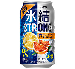 「キリン 氷結® ストロング　グレープフルーツ＆ブラッドオレンジ（期間限定）」350ml・缶 商品画像