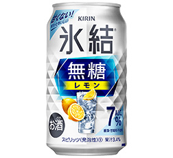 「キリン 氷結®無糖 レモン Alc.7%」350ml缶 商品画像