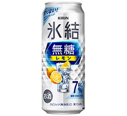 「キリン 氷結®無糖 レモン Alc.7%」500ml缶 商品画像