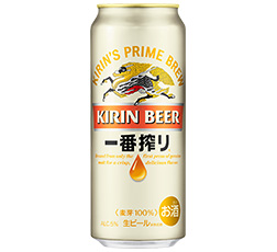 「キリン一番搾り生ビール」500ml缶 商品画像