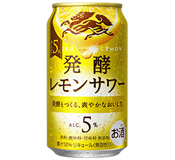 「麒麟 発酵レモンサワー ALC.5%」350ml・缶 商品画像