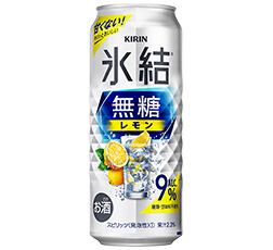 「キリン 氷結®無糖 レモン Alc.9%」500ml 商品画像