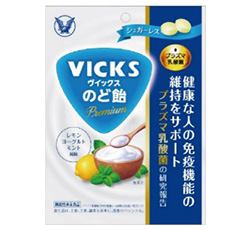 「ヴイックスのど飴󠄀Premium プラズマ乳酸菌」商品画像