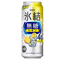 「キリン 氷結®無糖 レモン Alc.4%」500ml・缶 商品画像