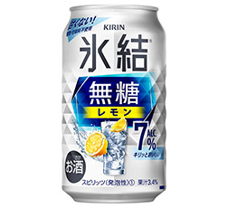 「キリン 氷結®無糖 レモン Alc.7%」350ml・缶 商品画像