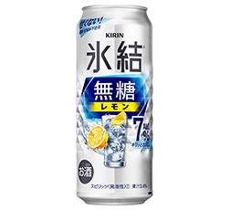 「キリン 氷結®無糖 レモン Alc.7%」500ml・缶 商品画像