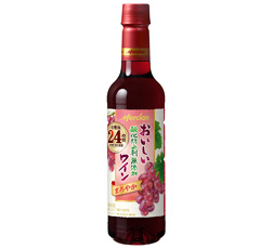 「おいしい酸化防止剤無添加赤ワイン　ペットボトル」720ml 商品画像