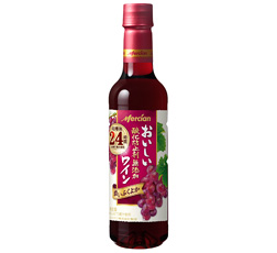 「おいしい酸化防止剤無添加赤ワイン　ふくよか赤　ペットボトル」720ml 商品画像
