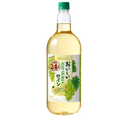 「おいしい酸化防止剤無添加白ワイン　ペットボトル」1500ml 商品画像