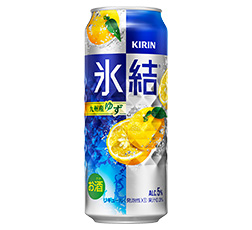 「キリン 氷結® 九州産ゆず」500ml・缶 商品画像