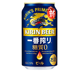 「キリン一番搾り 糖質ゼロ」350ml・缶 商品画像