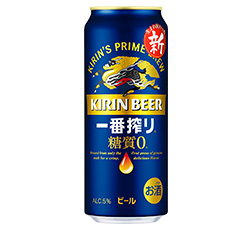 「キリン一番搾り 糖質ゼロ」500ml・缶 商品画像