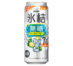 「キリン 氷結®無糖 シークヮーサー ALC.7％」500ml・缶 商品画像