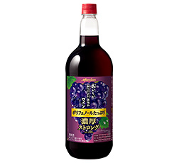 「おいしい酸化防止剤無添加赤ワイン 濃厚ストロング」1500ml・ペットボトル 商品画像