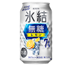 「キリン 氷結®無糖 レモン ALC.7%」350ml・缶 商品画像