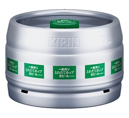 「キリン一番搾り とれたてホップ生ビール（期間限定）」7L・大樽 商品画像