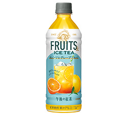 「キリン 午後の紅茶 FRUITS ＆ ICE TEA オレンジとグレープフルーツ」500ml・ペットボトル 商品画像