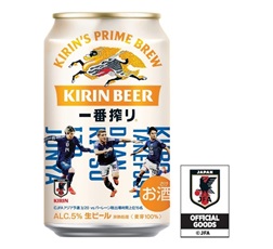 「キリン一番搾り生ビール」26年5月キリンビール サッカー日本代表デザイン缶 商品画像