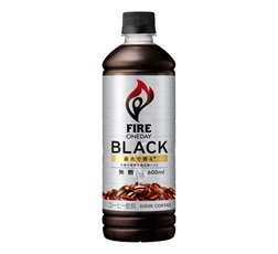「キリン ファイア ワンデイ ブラック」600ml・ペットボトル 商品画像