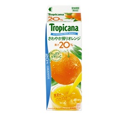 「トロピカーナ さわやか搾りオレンジ」900ml・ゲーブルトップ 商品画像