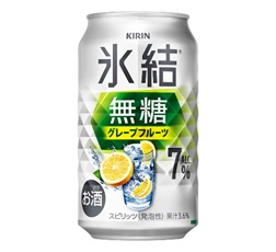 「キリン 氷結®無糖 グレープフルーツ ALC.7％」350ml・缶 商品画像