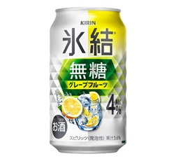 「キリン 氷結®無糖 グレープフルーツ ALC.4％」350ml・缶 商品画像