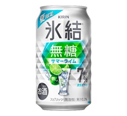 「キリン 氷結®無糖 サマーライム ALC.7%（期間限定）」300ml・缶 商品画像