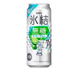 「キリン 氷結®無糖 サマーライム ALC.7%（期間限定）」500ml・缶 商品画像