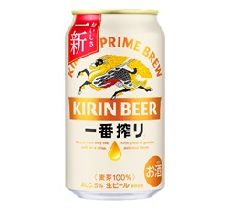 「キリン一番搾り生ビール」350ml・缶 商品画像（表面）