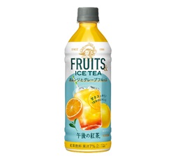 「キリン 午後の紅茶 FRUITS ＆ ICE TEA オレンジとグレープフルーツ」500ml・ペットボトル 商品画像