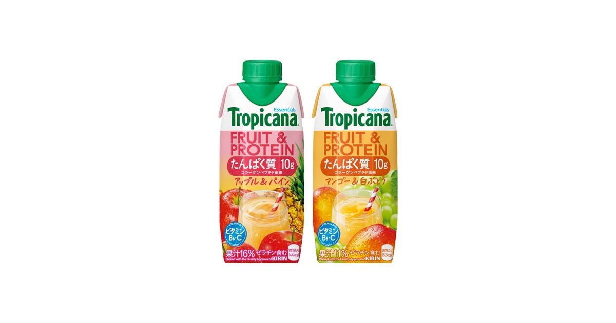 トロピカーナ エッセンシャルズ FRUIT ＆ PROTEIN アップル＆パイン