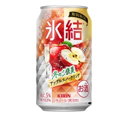 「キリン 氷結® ご褒美アップルスパークリング（期間限定）」350ml・缶 商品画像